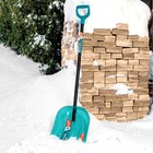 Лопата для уборки снега поликарбонат, 340х385х1340 мм, алюминиевый черенок, LUXE// Palisad   1033119 - Фото 9