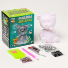 Алмазная мозаика на фигурке для детей «Милый мишка», полное заполнение - Фото 2