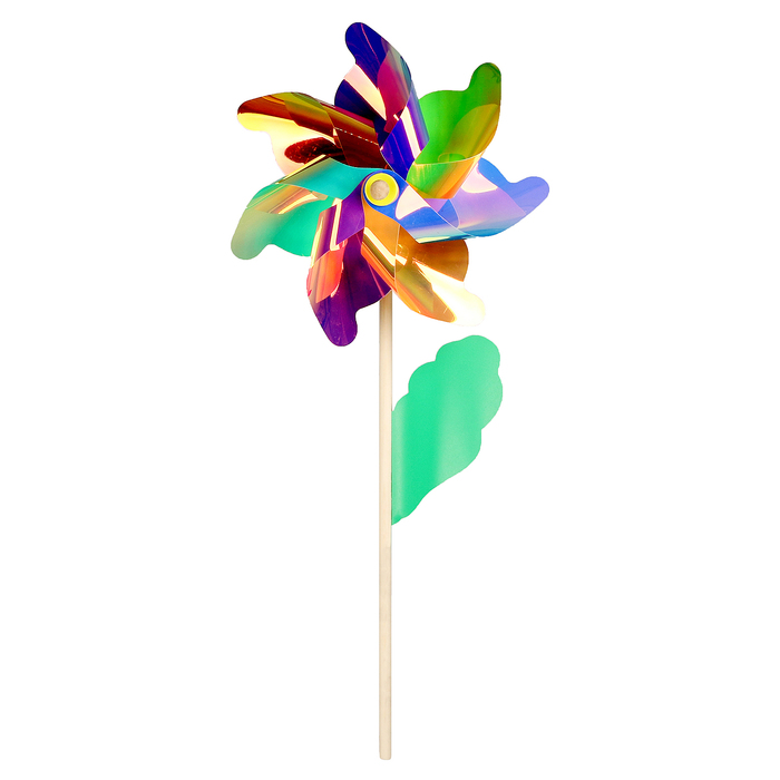 Ветерок «Цветок» на деревянной палочке