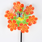 Ветерок «Бабочка на цветке», цвет МИКС - фото 3780530