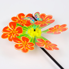 Ветерок «Бабочка на цветке», цвет МИКС - фото 8907220