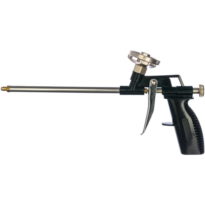 Пистолет для монтажной пены ЭНКОР 56356, пластиковый корпус, стальная трубка - Фото 1