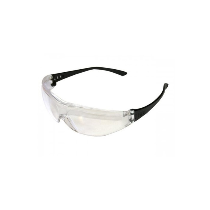 Очки защитные ЭНКОР 56611, открытого типа, поликарбонат, прозрачные, черные дужки - Фото 1