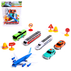 Игровой набор «Городской транспорт», инерция, цвет МИКС - Фото 1