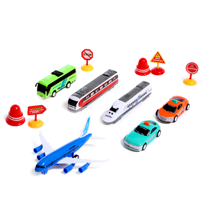 Игровой набор «Городской транспорт», инерция, цвет МИКС