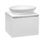 Тумба для ванной комнаты Runo "Бари 60" белый, с раковиной "TERZO 60" 45 х 60 х 58 см - фото 304631747