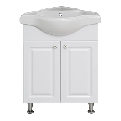 Тумба для ванной комнаты "Классик 65" угловая с раковиной "Классик" 46 х 65 х 80 см