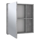 Зеркало-шкаф для ванной комнаты "Эко 60" серый бетон, 12 х 60 х 65 см - Фото 2