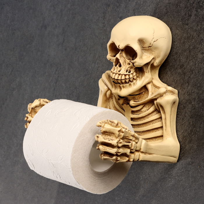 Держатель для туалетной бумаги "Скелет"