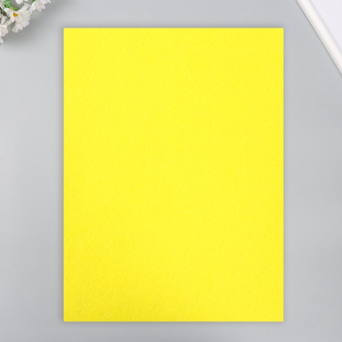 Фетр 1 мм "Теплый жёлтый" набор 4 листа 30х40 см
