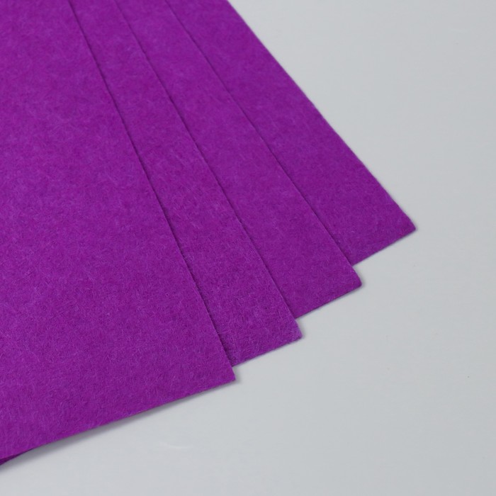 Фетр 1 мм "Тёмно-фиолетовый" набор 4 листа 30х40 см