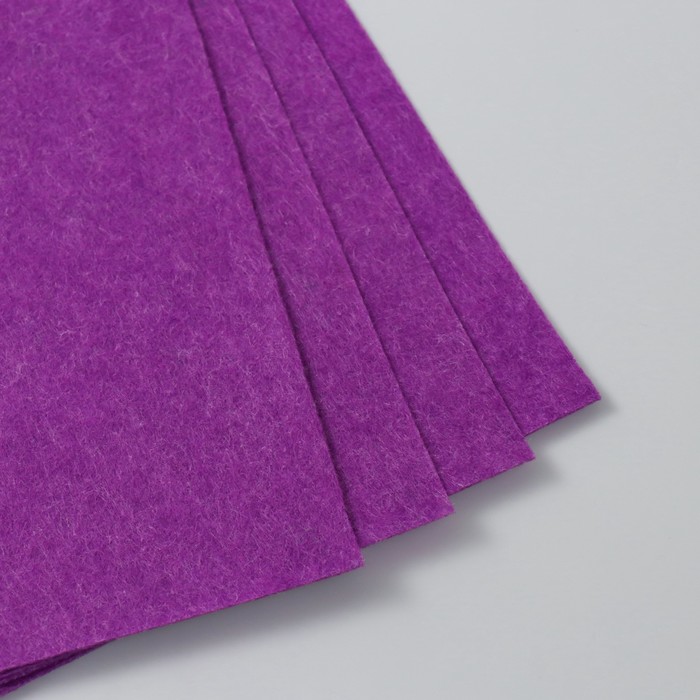 Фетр 1 мм "Фиолетовый" набор 4 листа 30х40 см