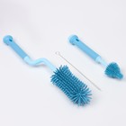 Ёршик для сосок и пустышек Крошка Я, 3 шт., голубой - Фото 4