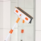 Щётка для окон Raccoon, фиксатор, стальная телескопическая ручка 93(137) см, насадка из микрофибры 28×7 см - Фото 6