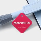 Щётка для окон Доляна, стальная телескопическая ручка 76(116) см, водосгон 29 см, насадка из микрофибры 29×8 см - Фото 7