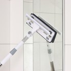 Щётка для окон Raccon, фиксатор, стальная телескопическая ручка 65(105) см, водосгон 28,5 см, насадка из микрофибры 28,5×8,5 см - Фото 7