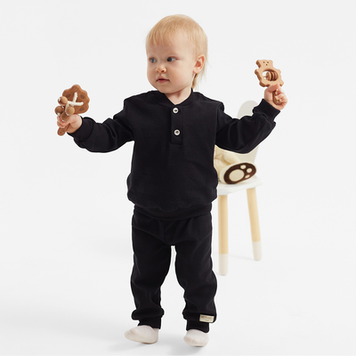 Комплект детский (джемпер, брюки) MINAKU, рост 92-98 см, чёрный