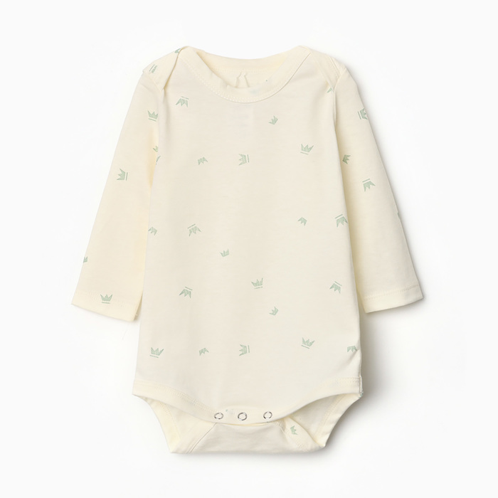 Боди детское MINAKU, рост 74-80 см, цвет молочный