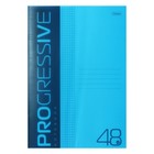 Тетрадь A4, 48 листов, в клетку, PROGRESSIVE, пластиковая обложка, блок 65 г/м2, синяя - фото 109596151