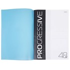 Тетрадь A4, 48 листов, в клетку, PROGRESSIVE, пластиковая обложка, блок 65 г/м2, синяя - фото 8889133