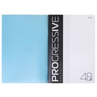 Тетрадь A4, 48 листов, в клетку, PROGRESSIVE, пластиковая обложка, блок 65 г/м2, бирюзовая - фото 23631372