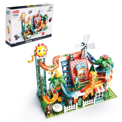 Уценка Конструктор Шарики «Зоо-горка», 255 деталей