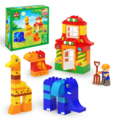 УЦЕНКА Конструктор «Зверята», 72 детали