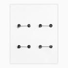 Значок металлический аниме , набор «Милые девушки», d=38 мм, 4 шт. - фото 23637394