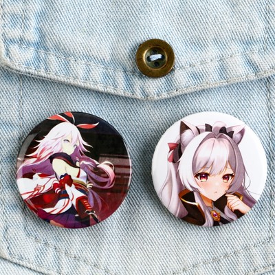 Значки закатные «Аниме девочки», 38 мм, МИКС