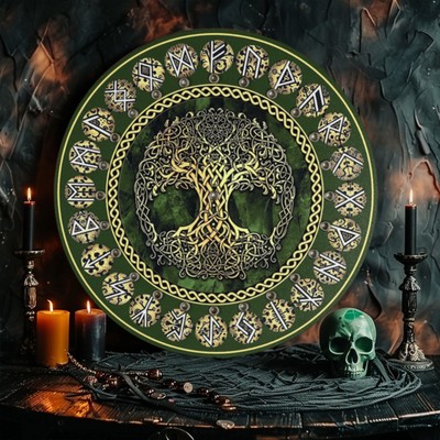 Спиритическая доска "Древо жизни", d=27см