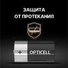 Батарейка алкалиновая OPTICELL, D, LR20-2BL, 1.5В, блистер, 2 шт 10320635 - фото 2553787