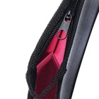 Папка пластиковая А4, 340 х 245 х 40 мм, молния сверху, пластиковая, Calligrata TOP, чёрная/фуксия 10197329