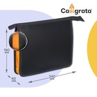 Папка пластиковая А5, 240 х 190 х 40 мм, молния сверху, Calligrata, "Офис", оранжевая - фото 321036965