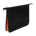 Папка пластиковая А5, 240 х 190 х 40 мм, молния сверху, Calligrata, "Офис", оранжевая - фото 9686704