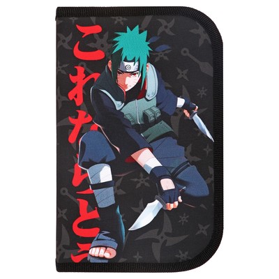 Пенал школьный, 1 секция, 13×21×4 см «Аниме»