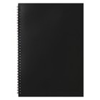 Тетрадь на спирали Calligrata A4, 48 листов, в клетку, блок офсет, чёрная - Фото 2