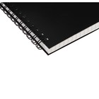 Тетрадь на спирали Calligrata A4, 48 листов, в клетку, блок офсет, чёрная - Фото 3