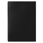 Тетрадь на спирали Calligrata A4, 48 листов, в клетку, блок офсет, чёрная 10280018