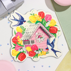 Украшение на скотче "Ласточки" 26х26 см 10328407