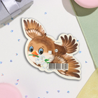 Украшение на скотче "Птичка" 18х18 см 10328419