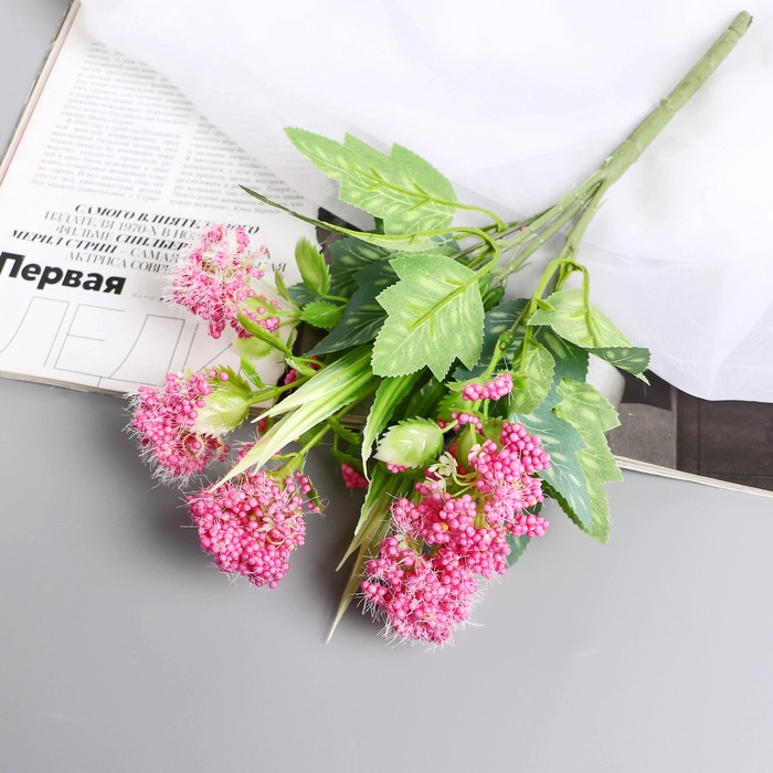 

Букет "Пушица незабудка" 30 см, микс