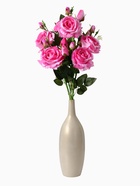 Цветы искусственные "Роза Вхите" 66 см, розовый - фото 809137908