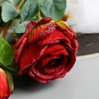 Цветы искусственные "Роза Солмус" d-7,5 см 64 см, красный - фото 8889209