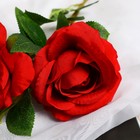 Цветы искусственные "Роза плетистая" d-10 см 67 см, красный - фото 8889233
