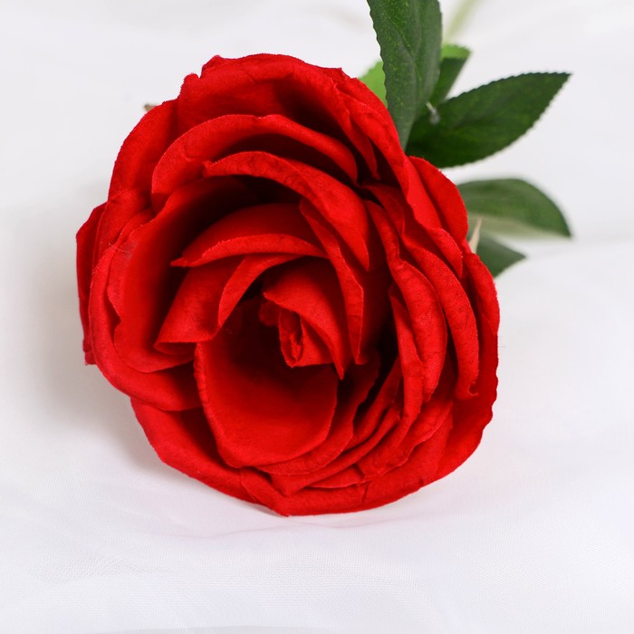 Цветы искусственные "Роза Вивальди" d-7 50 см, красный