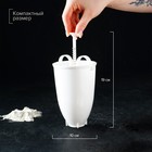 УЦЕНКА Форма для пончиков Доляна, 10×19 см, цвет белый - Фото 3