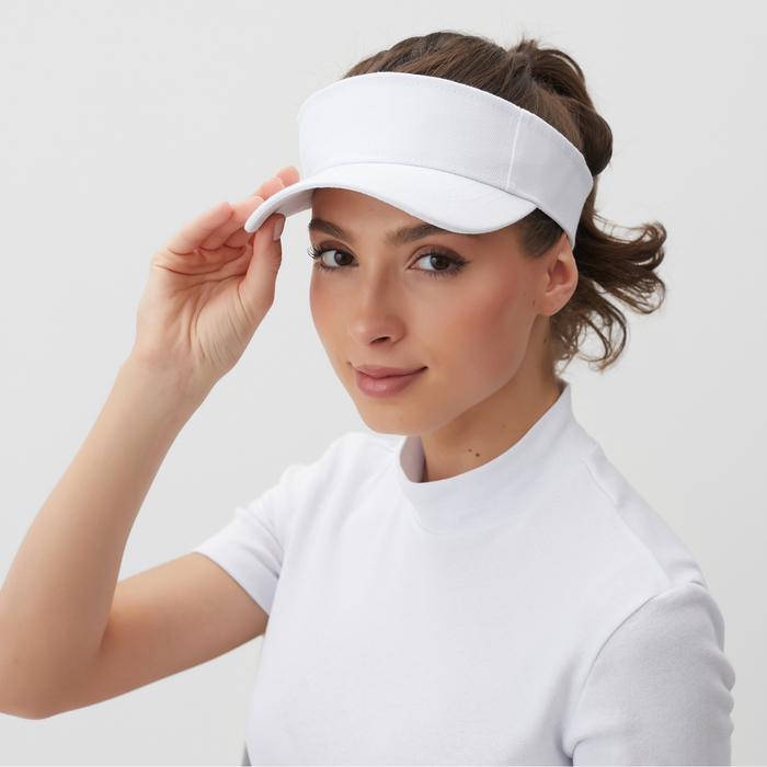 Козырек женский MINAKU, цвет белый, р-р 58 - Фото 1