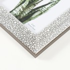 Фоторамка пластик 10х15 см "Кракелюр. Чёрное на белом" 13,5х18,7 см - фото 23631972