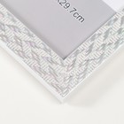 Фоторамка пластик формат А4 "Двойная коса" серебро с голографией 24,4х33,3 см - фото 23632032 Фоторамка пластик формат А4 "Двойная коса" серебро с голографией 24,4х33,3 см - фото 23632032