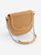 Ручка для сумки, бамбук, с цепочками и карабинами, 60 см, цвет серебряный - Фото 6